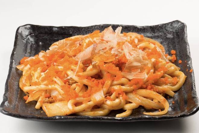 Japanese Masago and Kimchi beef Pan-Fried Udon 明太子泡菜牛肉炒烏冬
